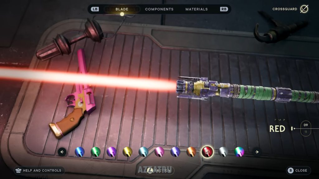 Spada Laser Rossa in Star Wars Jedi: Survivor