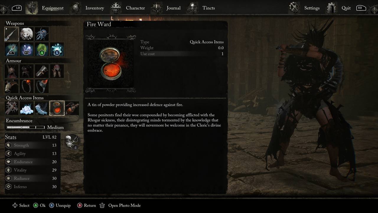 Lords Of The Fallen - Menu