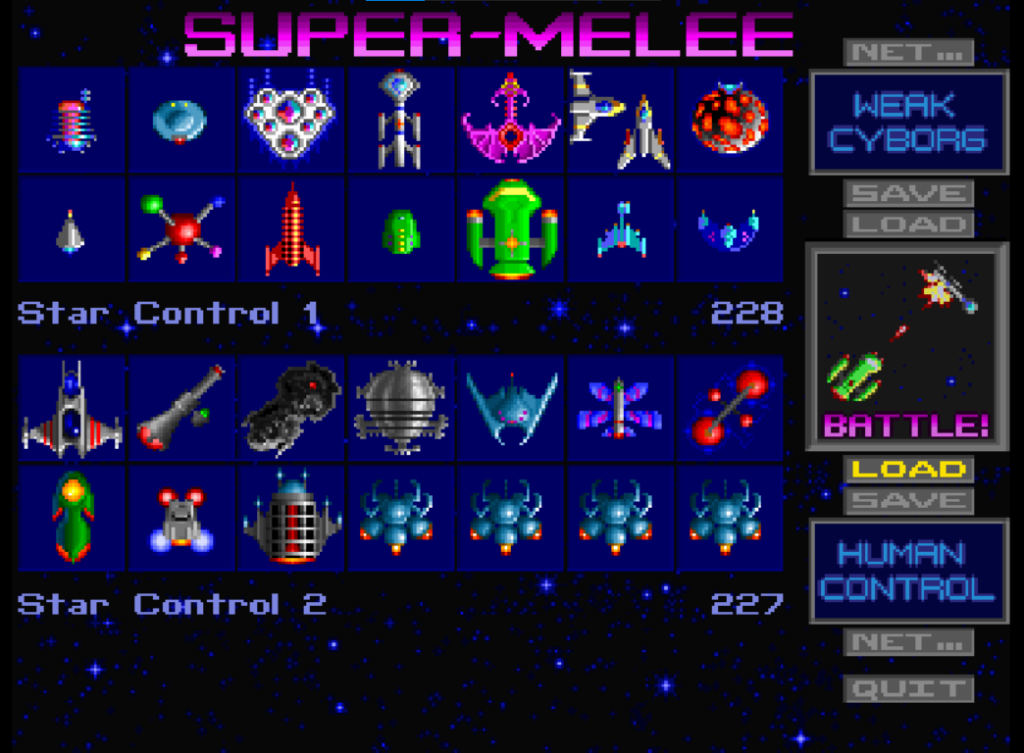 Star Control II super melee