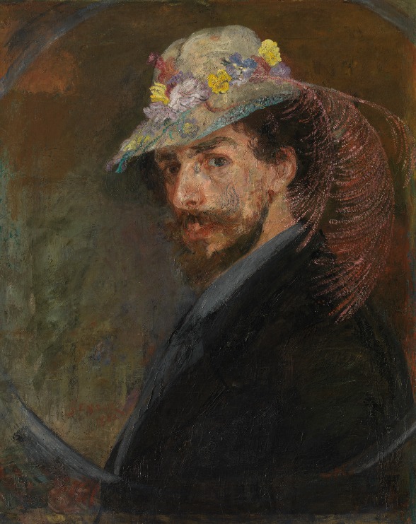 Ensor with a flowered hat
