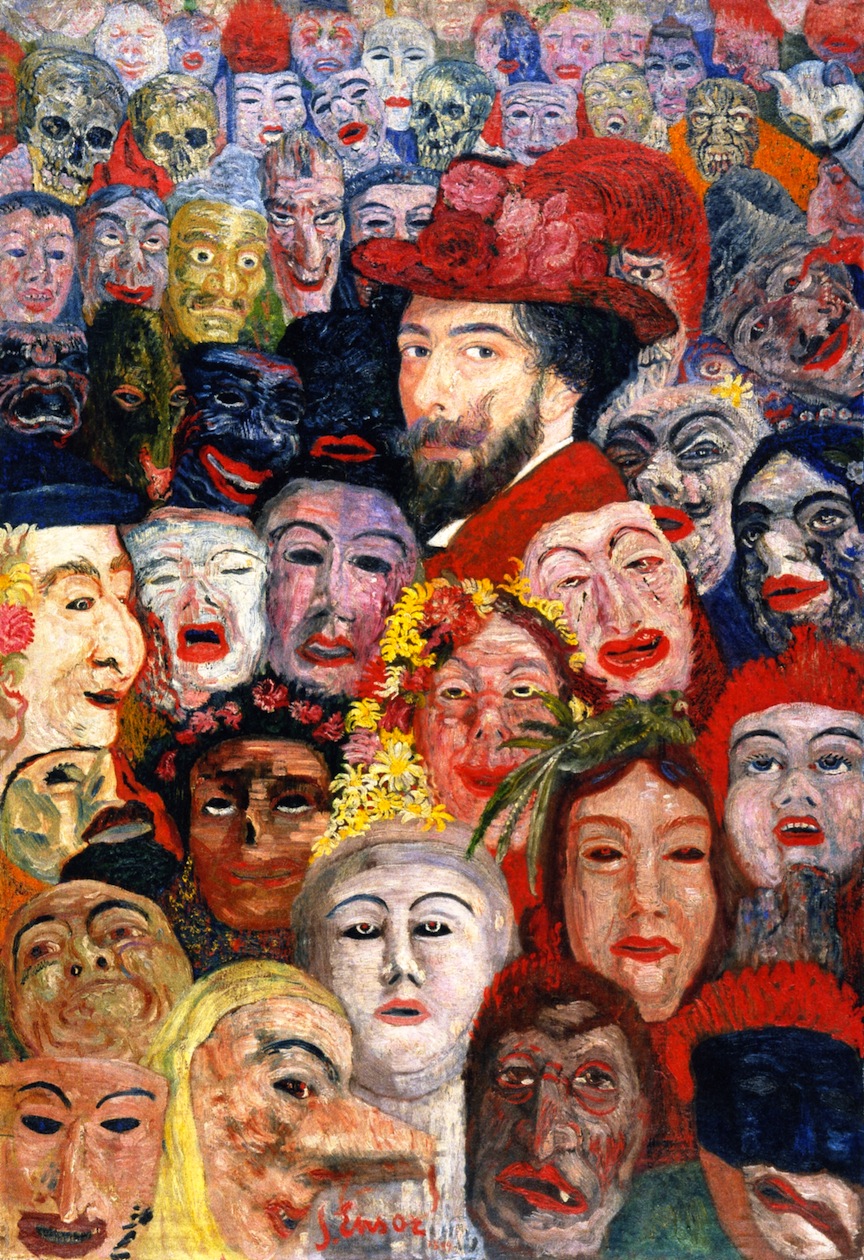 Ensor surrounded by masks