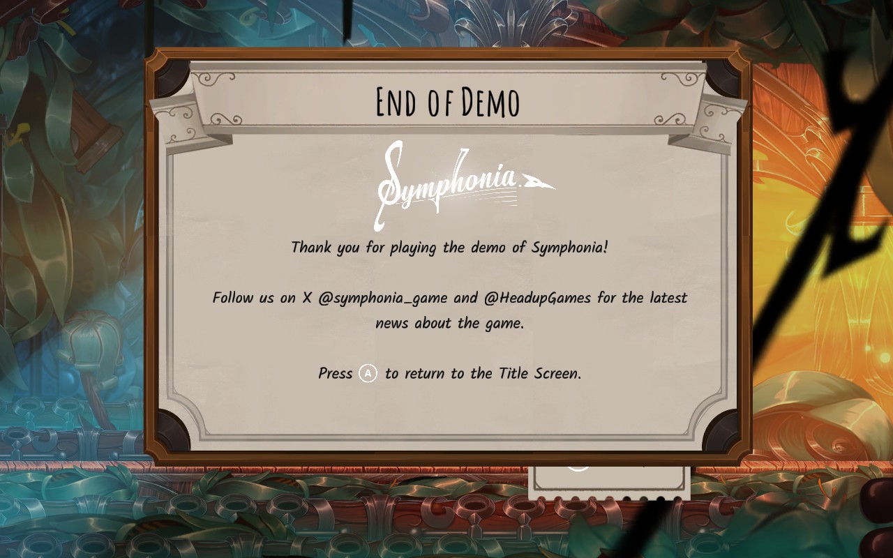 End of the demo